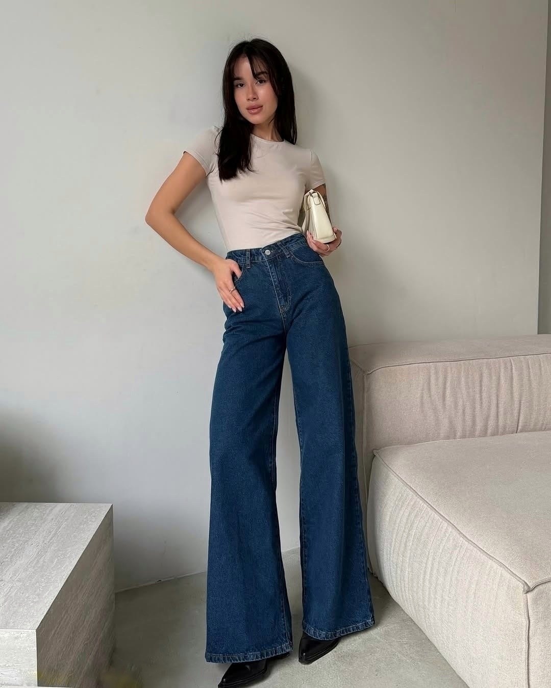 джинсы палаццо,женские джинсы,джинсы,стильные джинсы,джинсы синее