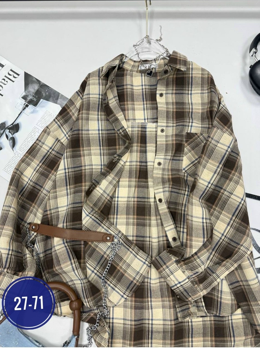 женская рубашка,рубашка,рубашка женская в клетку оверсайз,рубашка в клетку оверсайз на кнопках,рубашка в клетку