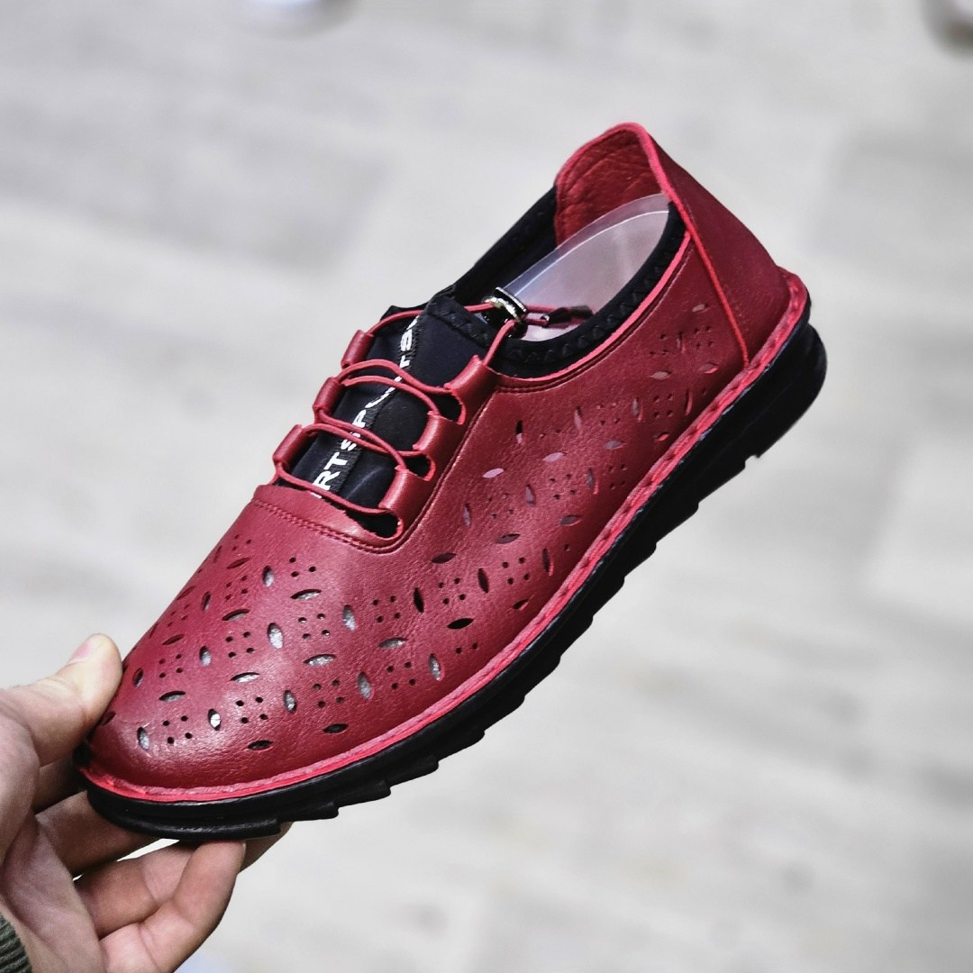 ,женская ,туфли летние без каблука закрытые балетки с перфорацией zeynab moda 328127521,женские туфли,мокасины туфли