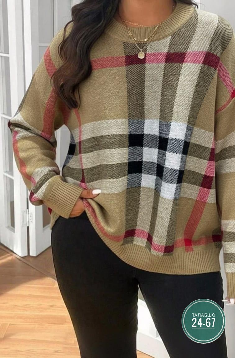 свитер burberry,джемпер burberry,свитер женский,джемпер в клетку,свитер в клетку