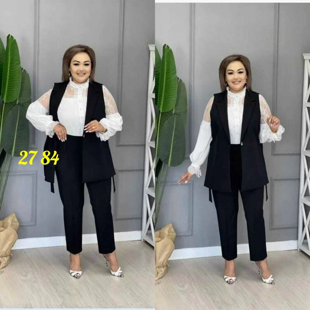 синий костюм с жилеткой женский,женский костюм тройка,костюм брючный тройка,синий брючный костюм с жилетом,брючный костюм