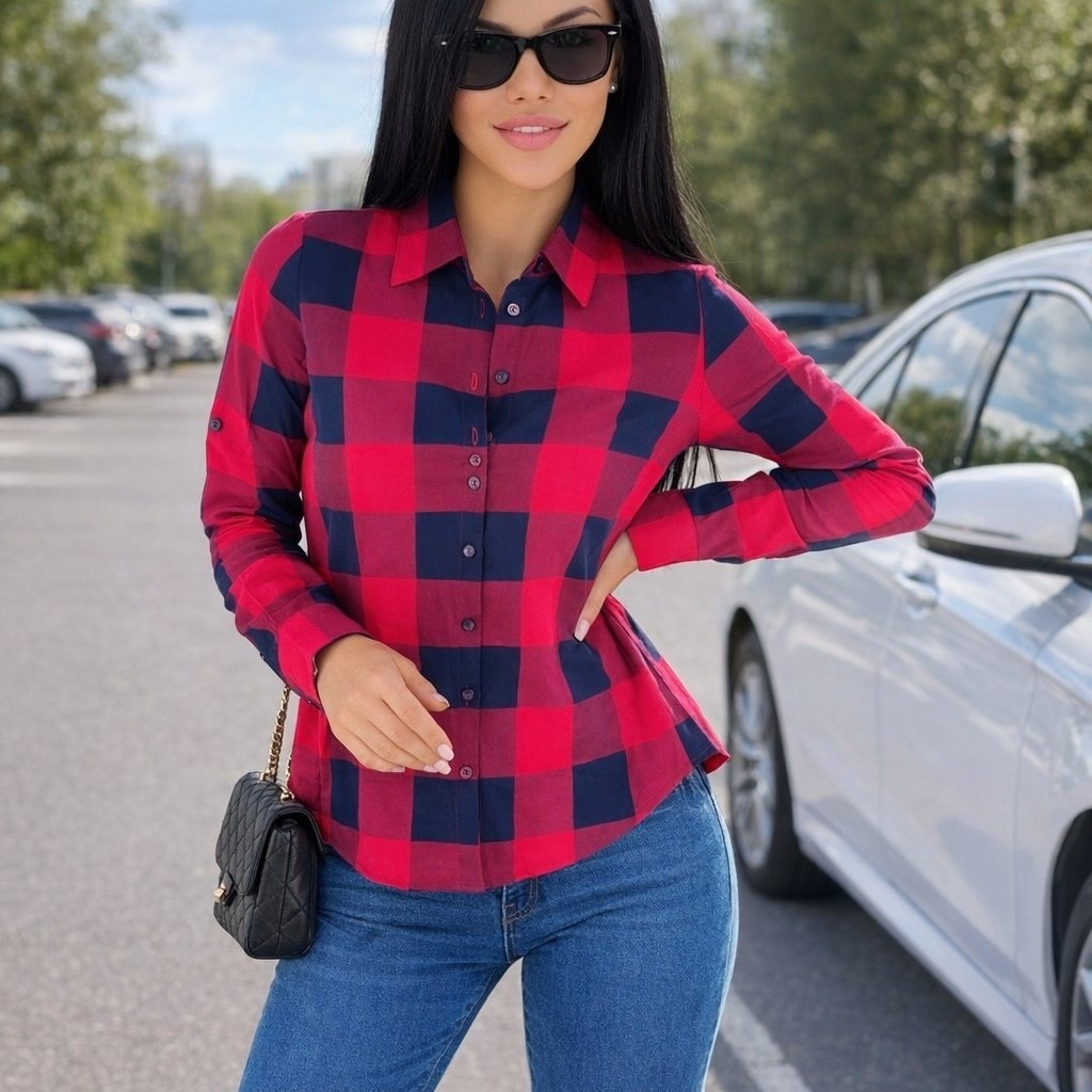 рубашка в клетку женская,рубашка женская,рубашка в клетку,клетчатая рубашка,рубашка модная