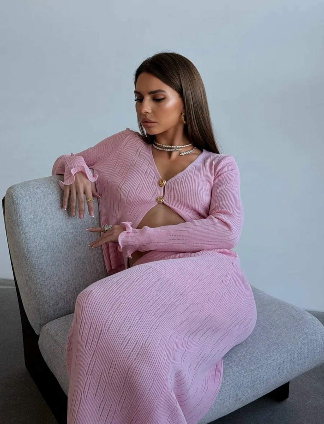 костюм трикотажный,вязаные костюмы,вязаный костюм с юбкой,элегантные кардиганы,трикотажные костюмы с юбкой