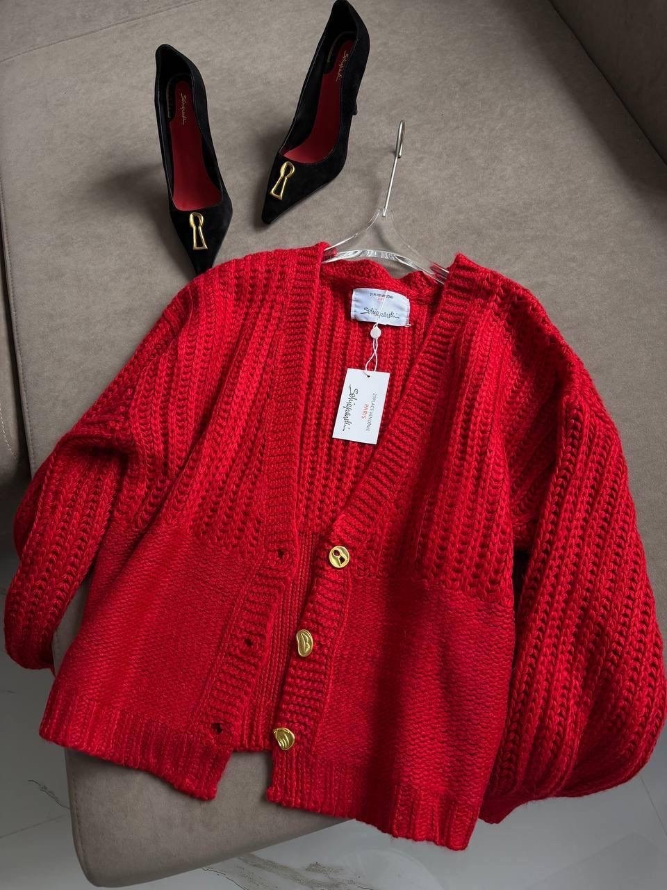 красный кардиган,модные кардиганы,кардиган,кардиган вязаное,женский кардиган