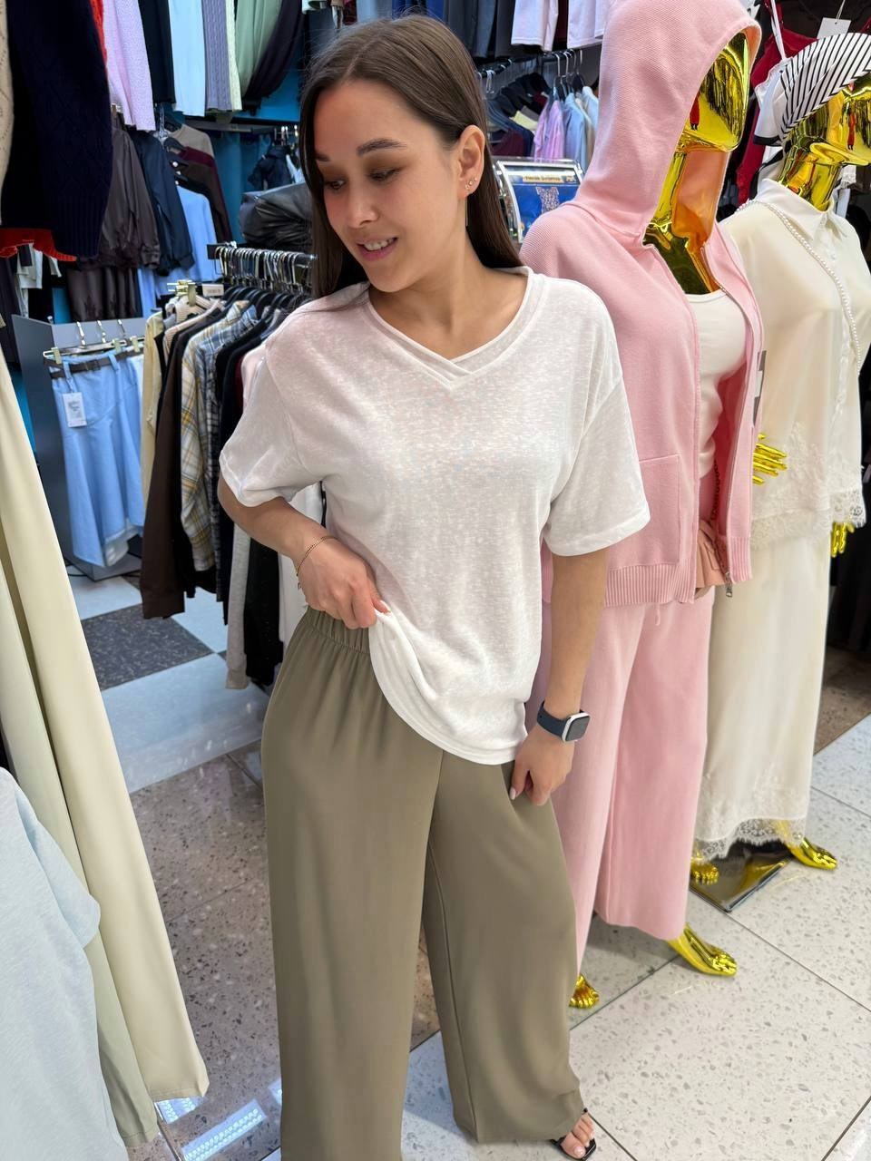 брюки широкие,одежда для женщин,летние брюки,модные наряды