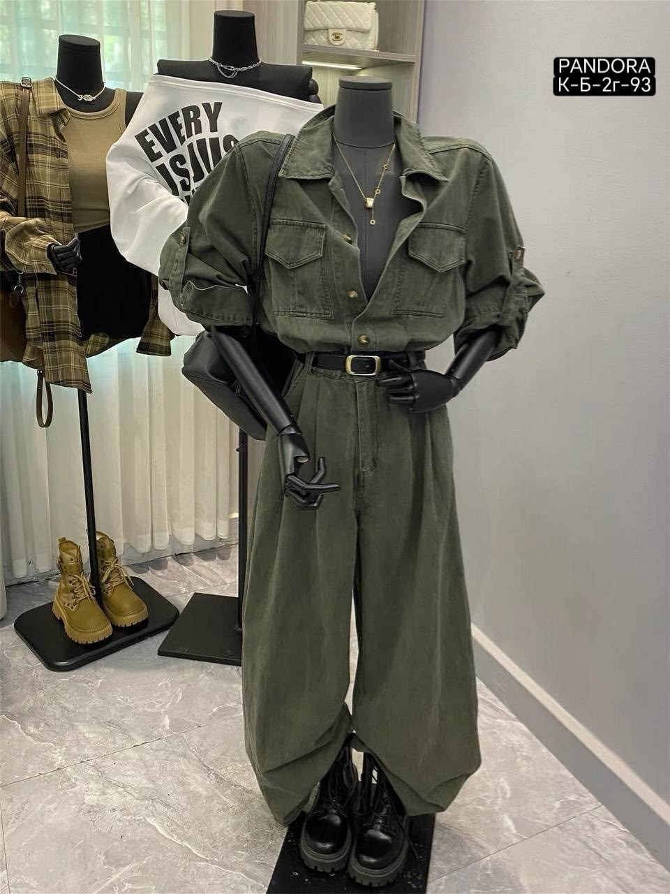 брючный комбинезон,комбинезон женский,комбинезон женский хаки,комбинезон,комбинезон с брюками