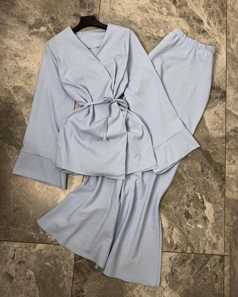 белый костюм,костюм женский белый,кимоно с брюками,пижама для женщин