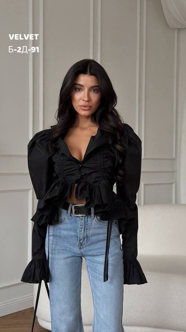 блузка с оборками,блузка модная,рубашка с рюшами,кофта женская,рубашка женская с рюшами