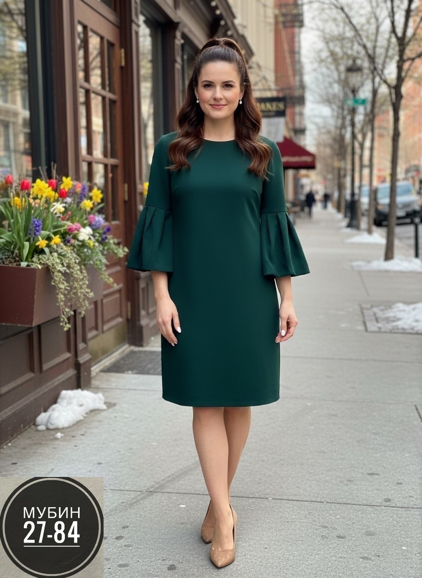 платье прямое,платье фасон,стильное платье,платье,платье асолия 2590 зеленый в размере 52-56