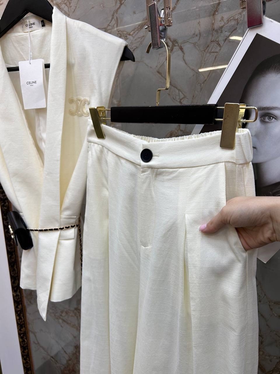 стильные костюмы,брючный костюм,женский костюм,костюм брючный белый,комплект брючный