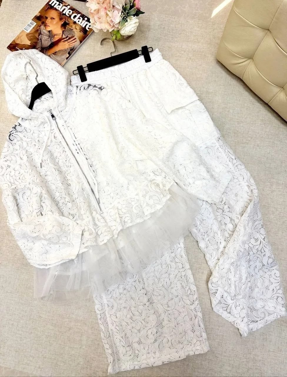 костюм брючный кружевной,костюм с кружевом,костюм брючный,костюм кружевной,гипюровый костюм