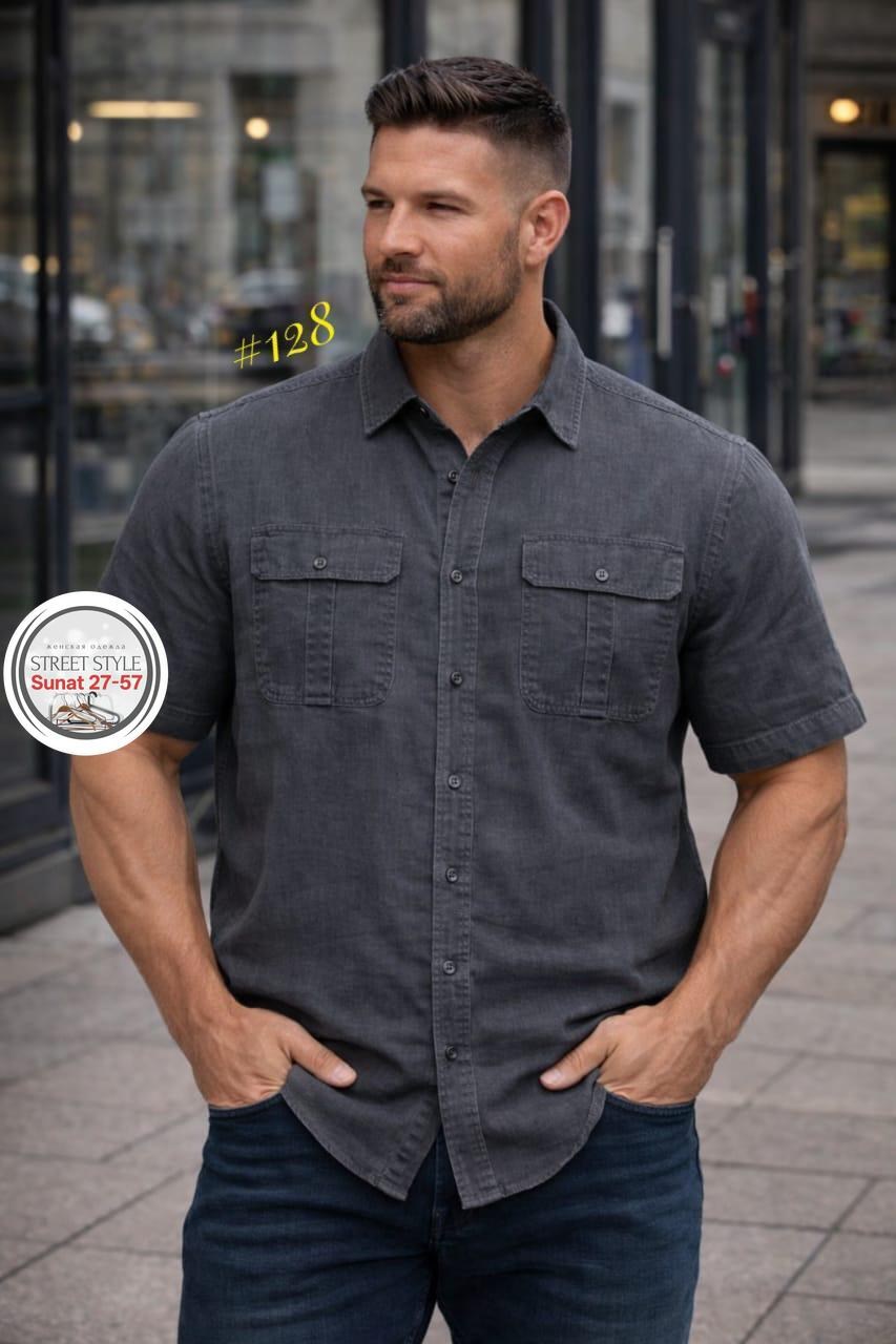 джинсовые рубашки мужские,мужская джинсовая рубашка с коротким рукавом,повседневная рубашка,рубашка мужская джинсовая с карманами,мужская рубашка