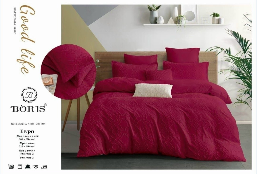 комплект постельного белья boris евро,комплект постельного белья boris евро сатин,постельное белье boris 100% хлопок, с плюмети в короб. евро jh,постельное белье борис сатин жатка,комплект постельного