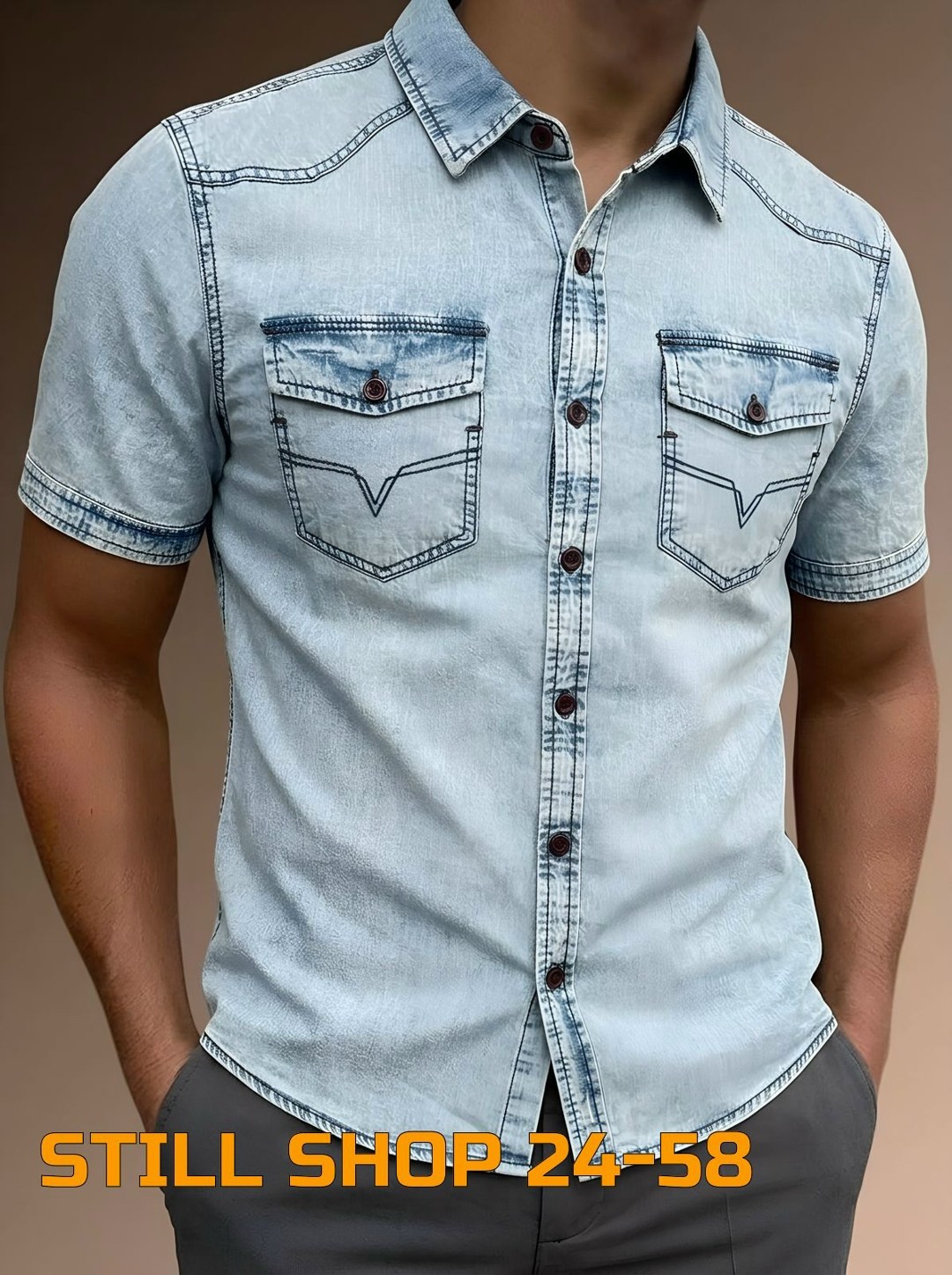 рубашка джинсовая мужская,рубашка джинса,джинсовая рубашка,рубашка повседневная,джинсовая рубашка с коротким рукавом мужская