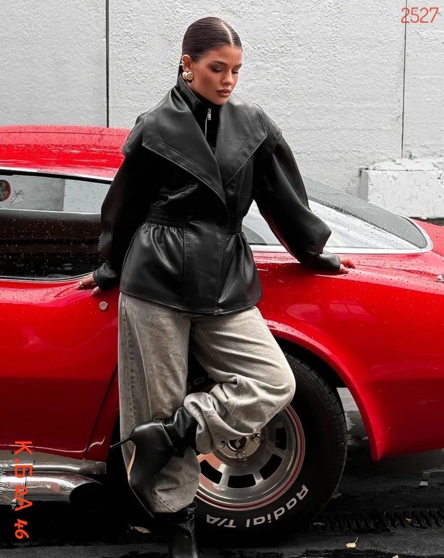 женская кожаная куртка,куртка из экокожи,кожаная куртка,косуха куртка кожаная с поясом chauzi,косуха куртка кожаная короткая оверсайз демисезонная mayberry