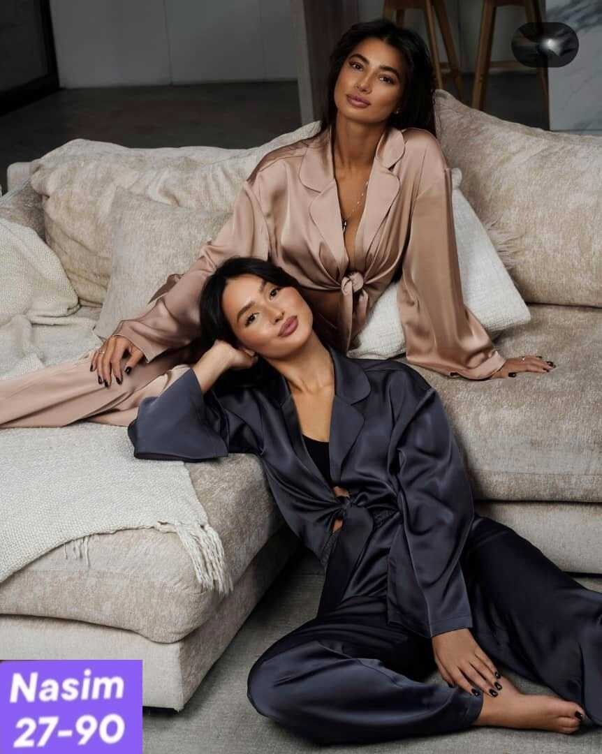 атласный костюм женский,шелковый костюм,шелковая пижама,брючный атласный костюм,пижама женская шелковая