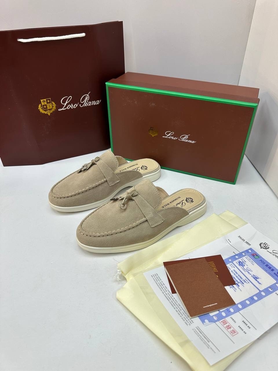 мюли loro piana,женские замшевые мюли loro piana бежевые,лоферы loro piana,,loro piana лоферы женские