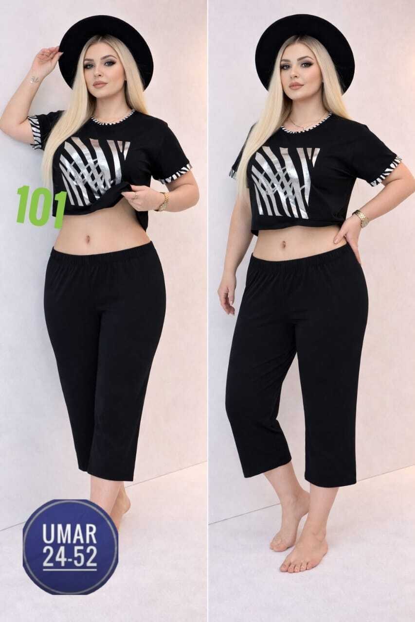 пижама женская,костюм пижама с бриджами хлопок большие размеры,пижама домашний костюм,костюм женский,пижама женская со штанами бриджами