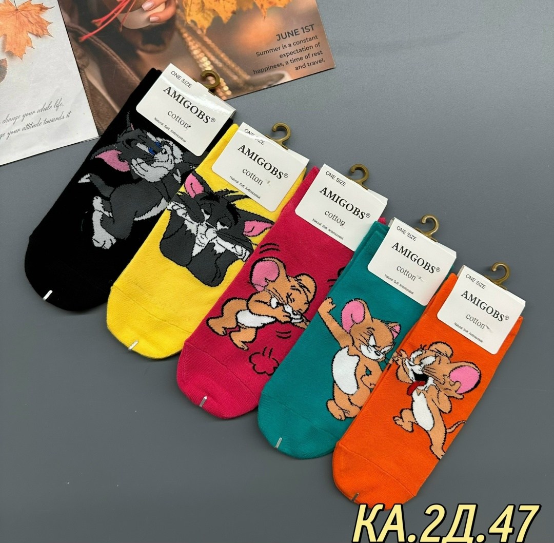 носки том и джерри,комплект носки женские,носки комплект,женские носки,носки amigobs