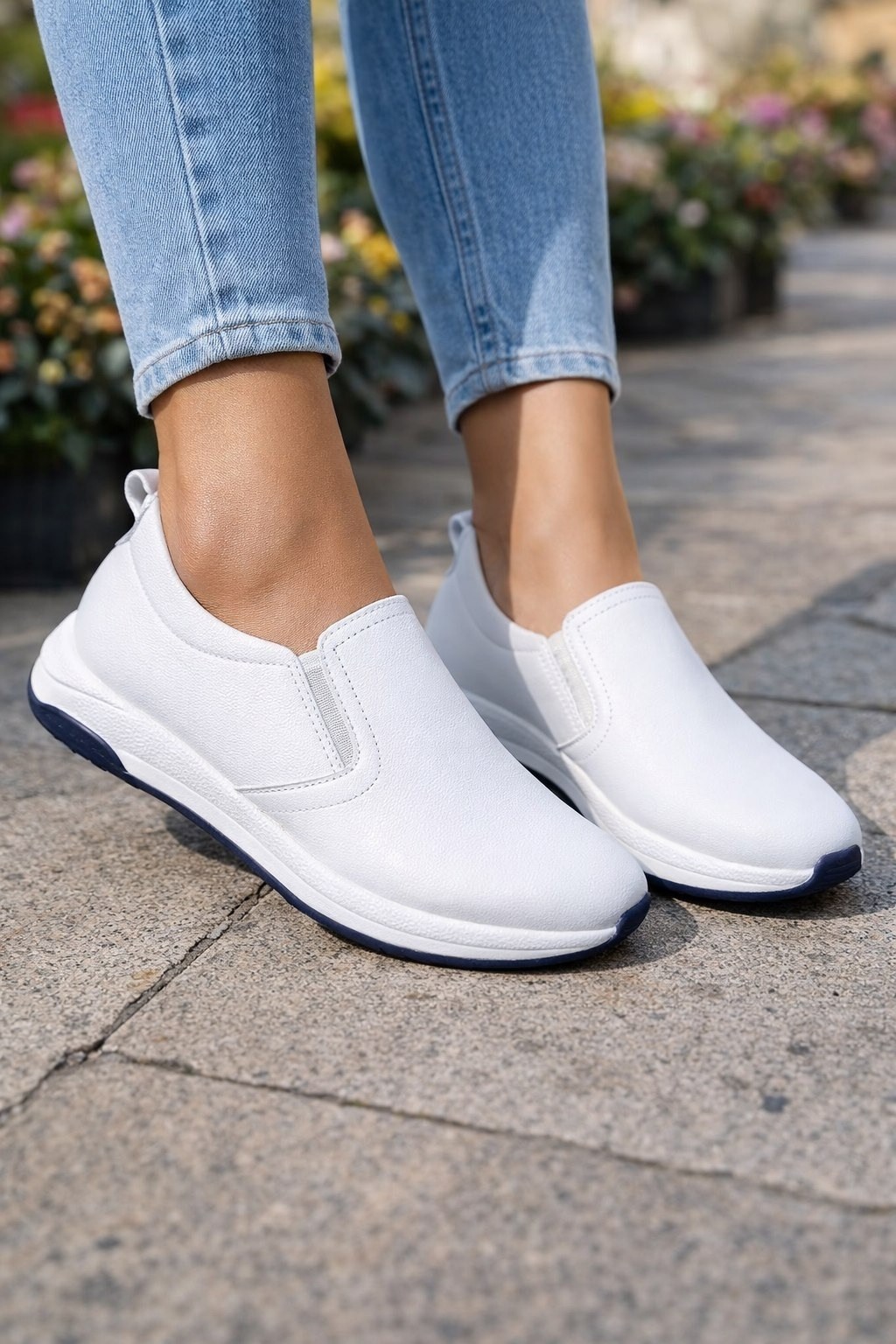 ,слипоны женские,женские туфли на плоской подошве,слипоны белые, на плоской подошве