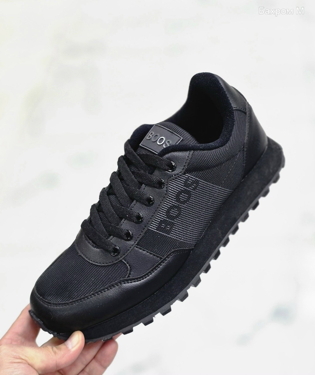 кроссовки мужские,,кроссовка мужской,кроссовки черные,кроссовки boss parkour-l_runn_ny_n черный