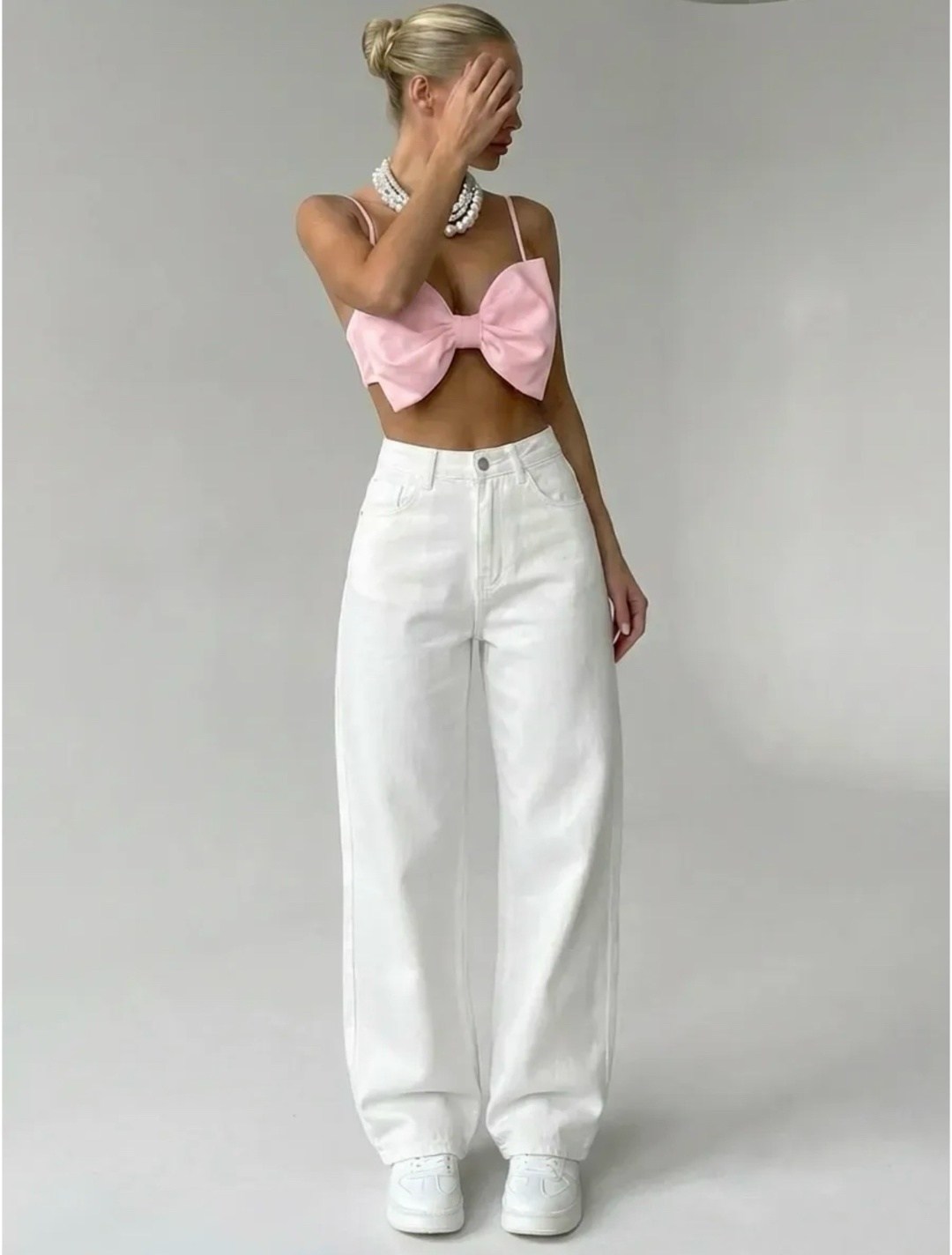 модные брюки,брюки белые,белые джинсы,широкие брюки