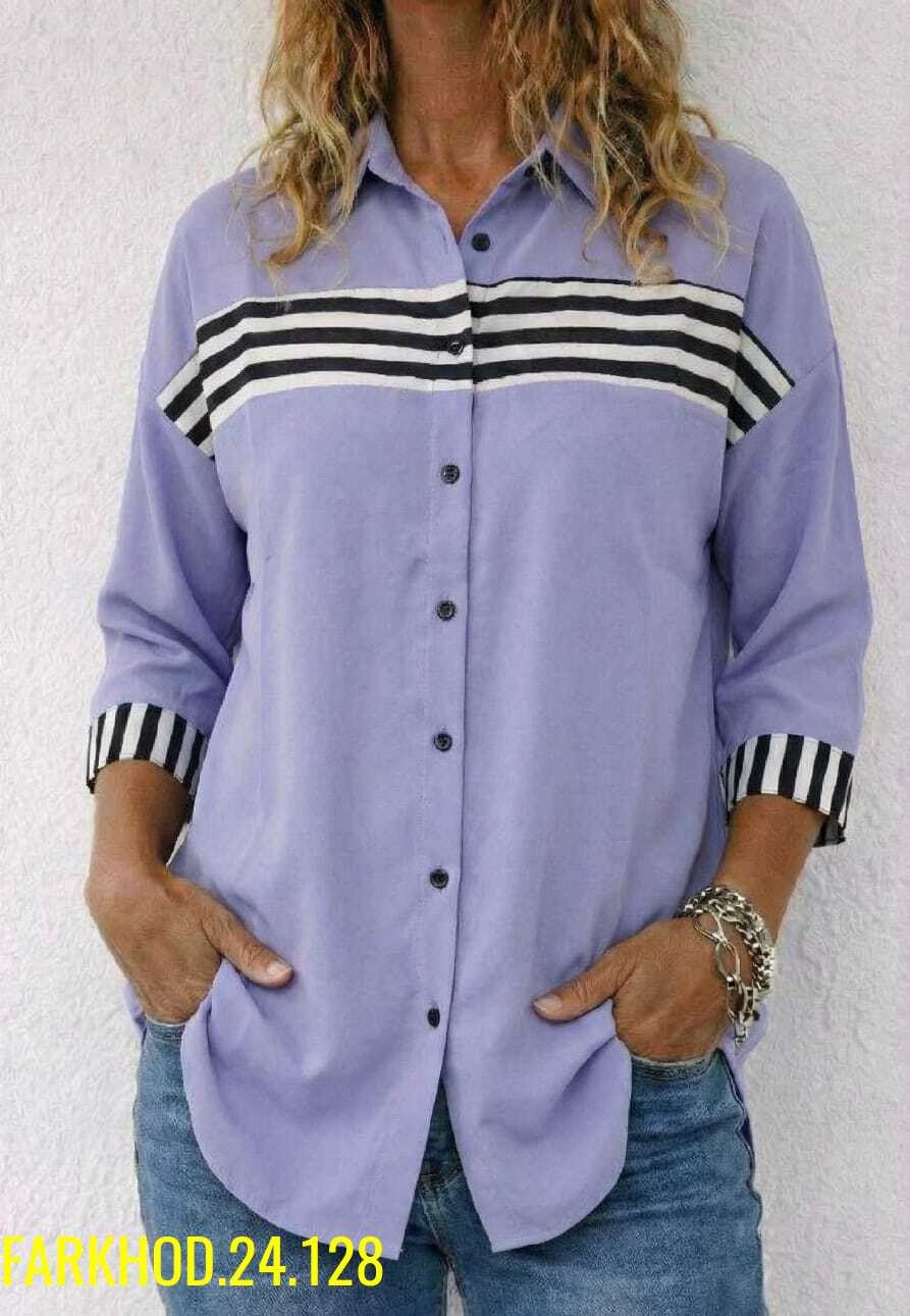 рубашка женская,повседневная рубашка,блузка в полоску,женские блузки,полосатая рубашка