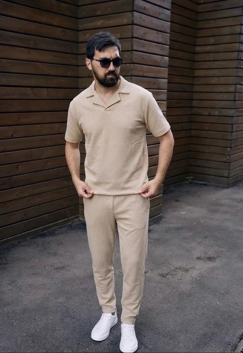 костюм брючный с поло футболкой martin wear 420739162,мужские спортивные костюмы,мужские футболки/поло,мужская мода,костюм летний мужской