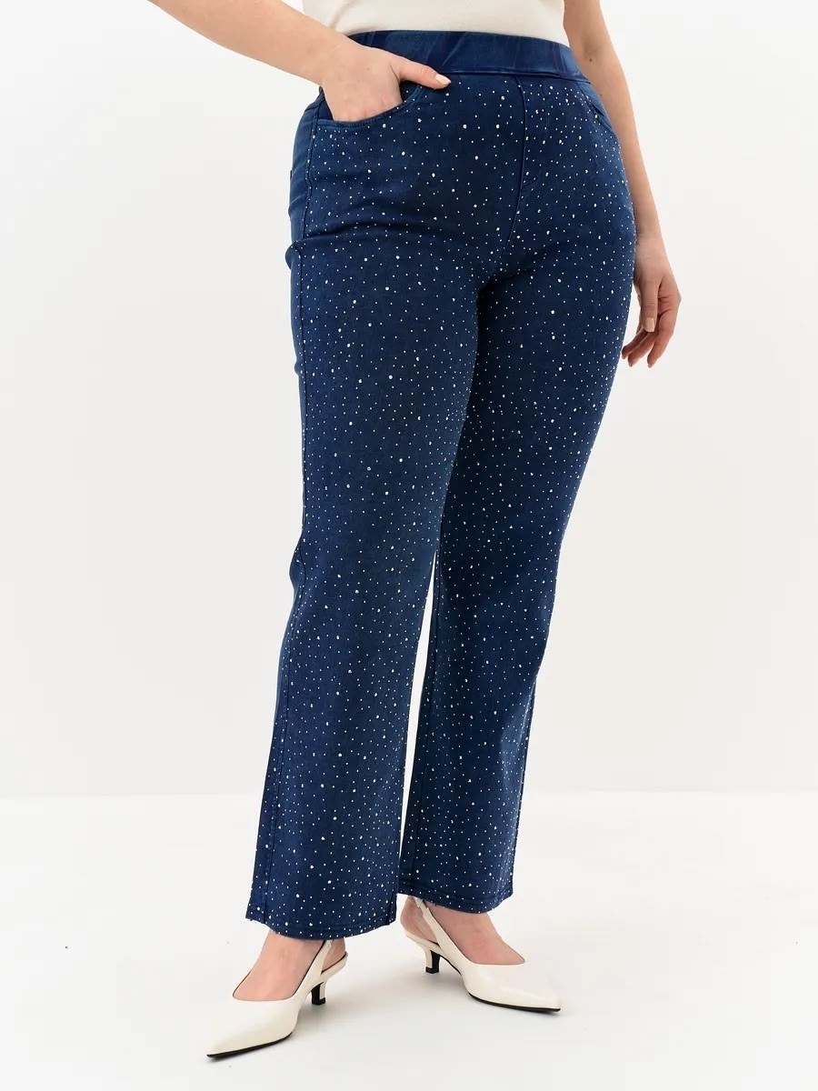 джинсы клеш со стразами h&a collection,брюки широкие с пайетками yours curve черный,женские джинсы прямые со стразами стрейч y2k lolo blues,джинсы со стразами,брюки классические