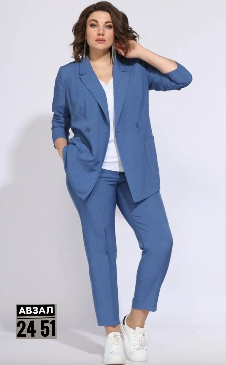 брючный костюм женский для полных,брючный костюм,костюм женский брючный,брючный костюм anastasia mak 1175 мятный,женский брючный костюм двойка
