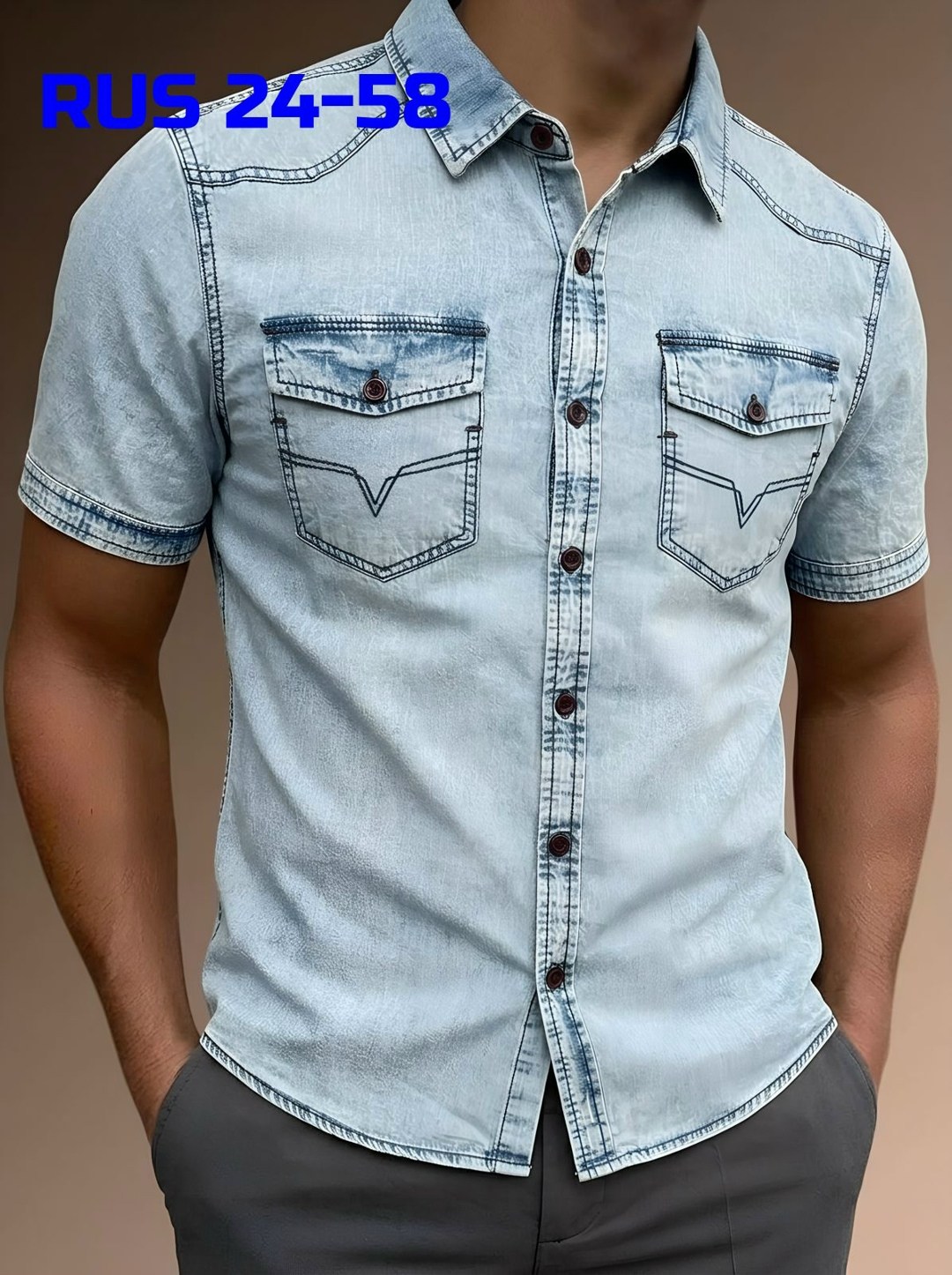 рубашка джинсовая мужская,мужская рубашка,рубашка джинсовая,рубашка кэжуал,мужская рубашка с короткими рукавами
