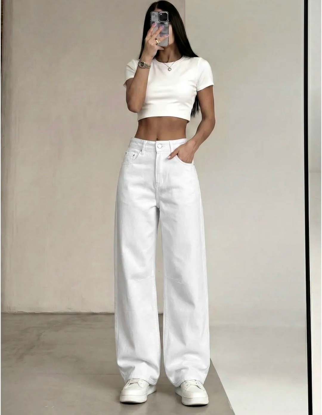 модные брюки,брюки белые,белые джинсы,широкие брюки