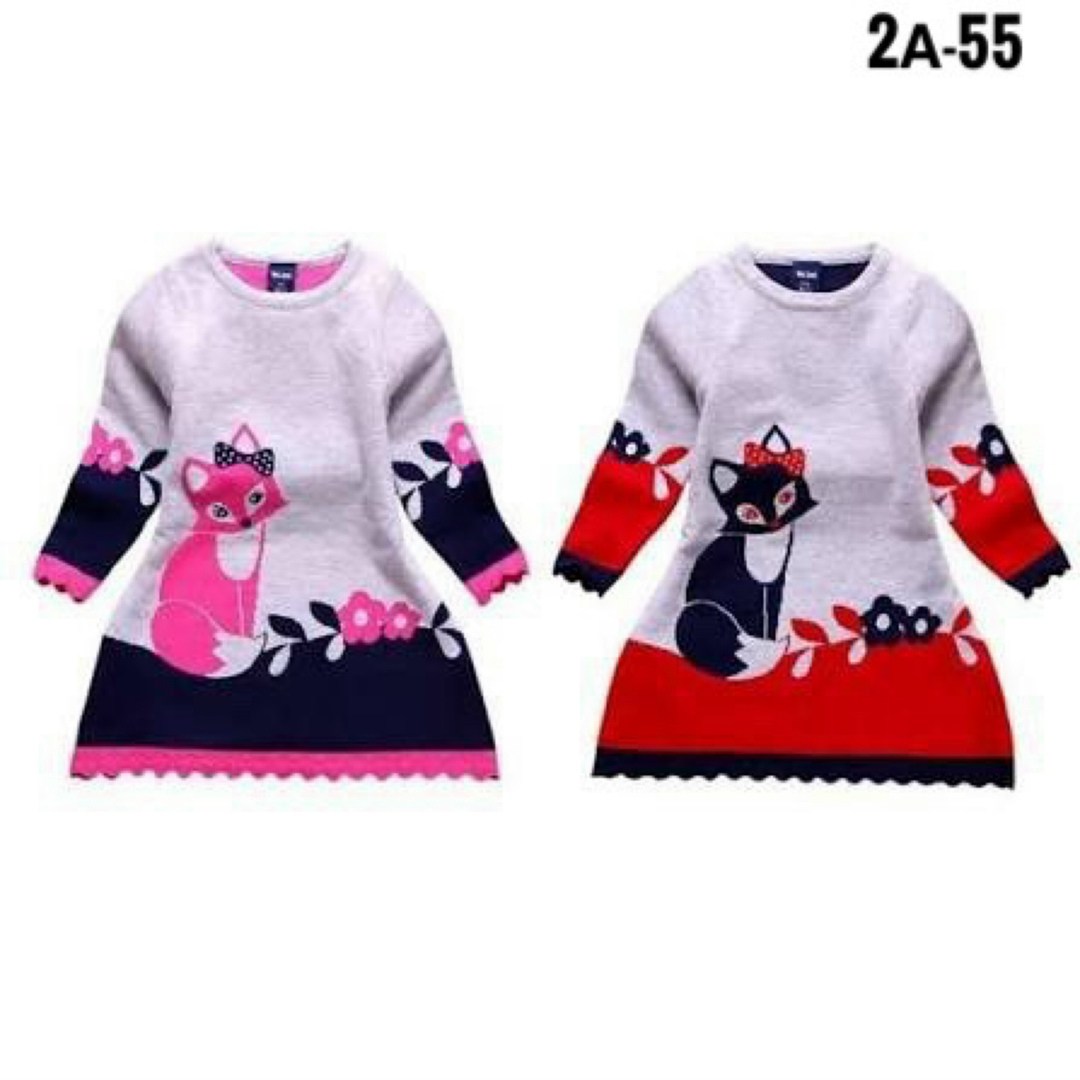 теплое платье для девочки,платье для девочки тёплое с лисичкой, с лисой,платье теплое детское,бренд детской одежды с лисичкой