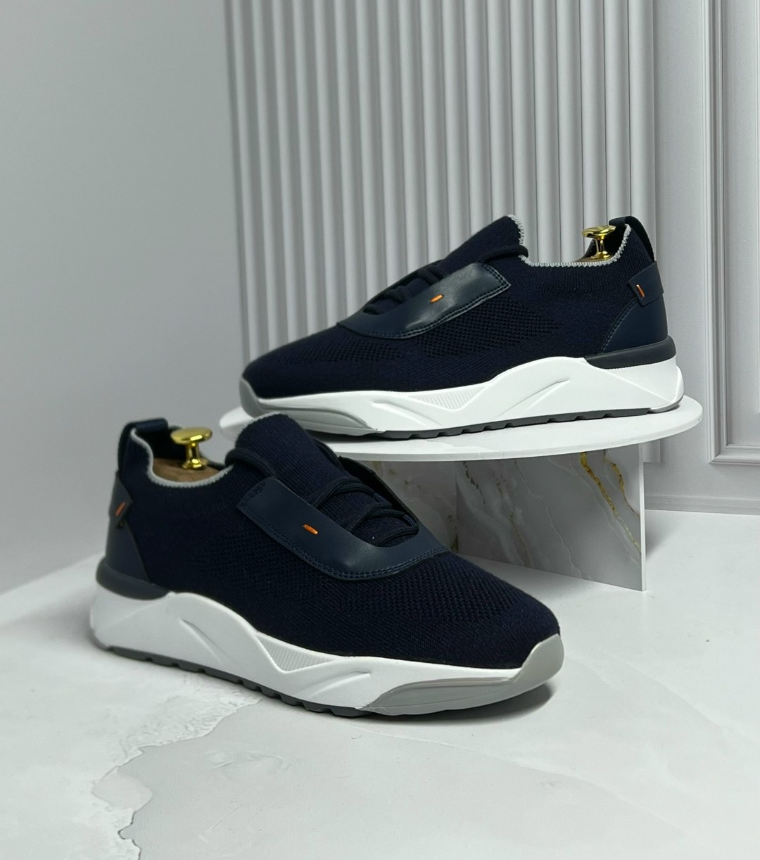 текстильные кроссовки santoni,кроссовки santoni,синие мужские текстильные кроссовки santoni,,текстильные кроссовки innova santoni