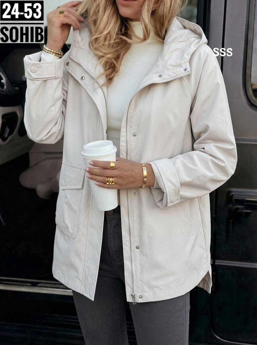 ветровка удлиненная с капюшоном,ветровка женская,женская куртка,куртка демисезонная,модная куртка