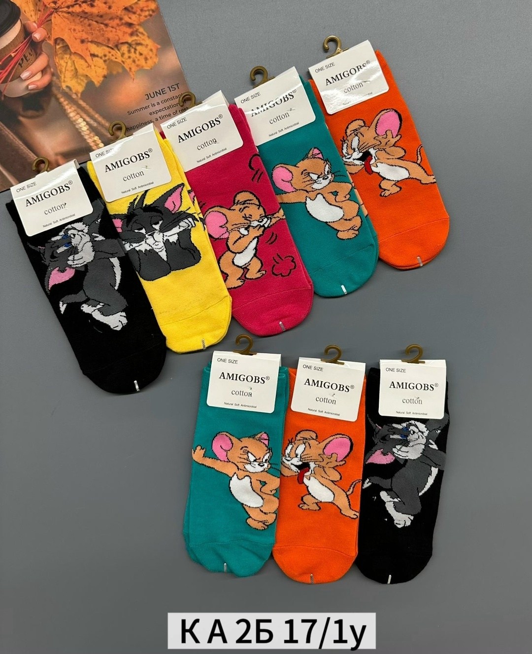 комплект носки женские,носки "том и джерри",носки комплект,женские носки,носки женские мужские