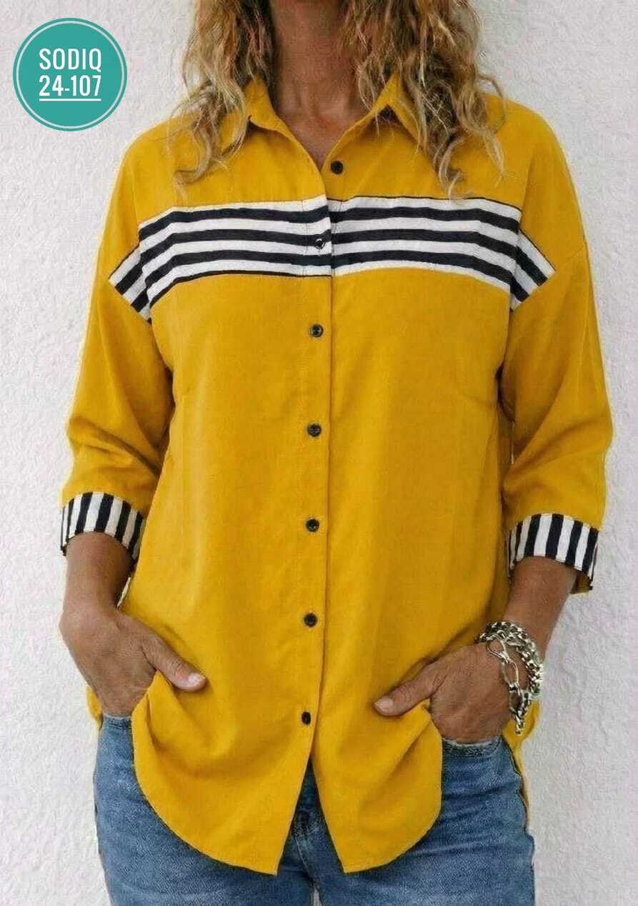 рубашка женская,женские блузки,рубашка желтая,стильная рубашка,блузка повседневная
