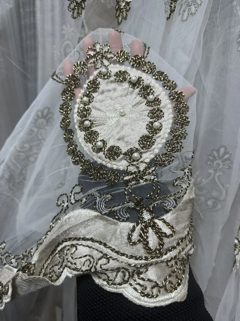 шторы, тюль люкс, бархат вышивка «франческа,шторы тюль люкс бархат вышивка "франческа" 290 см,тюль с вышивкой,турецкая тюль с вышивкой,тюль сетка с вышивкой в