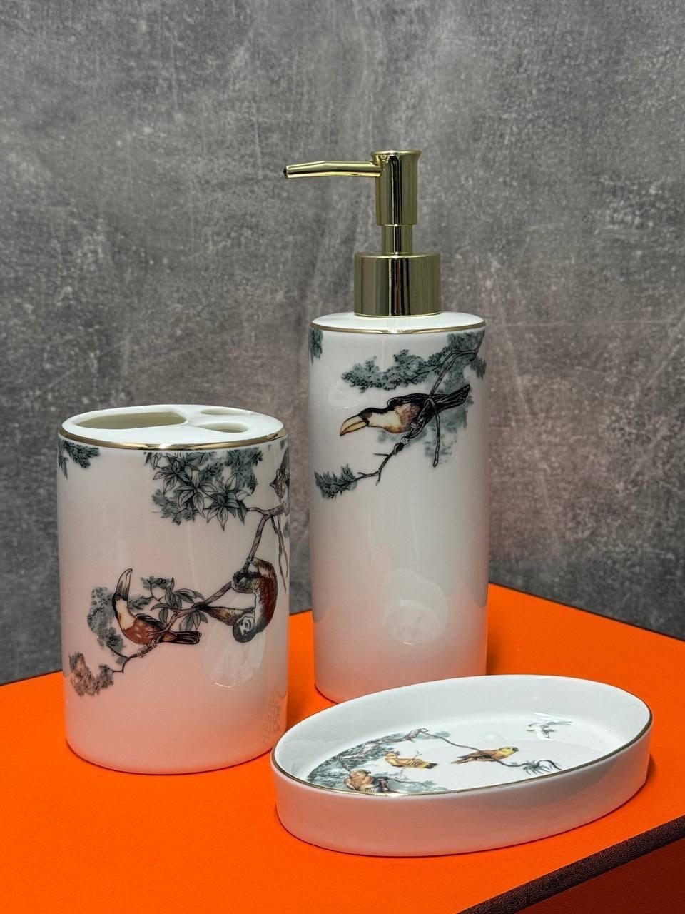 набор для ванны hermes,гермес наборы для ванной,набор для ванной,аксессуары для ванной набор,набор аксессуаров для ванной комнaты