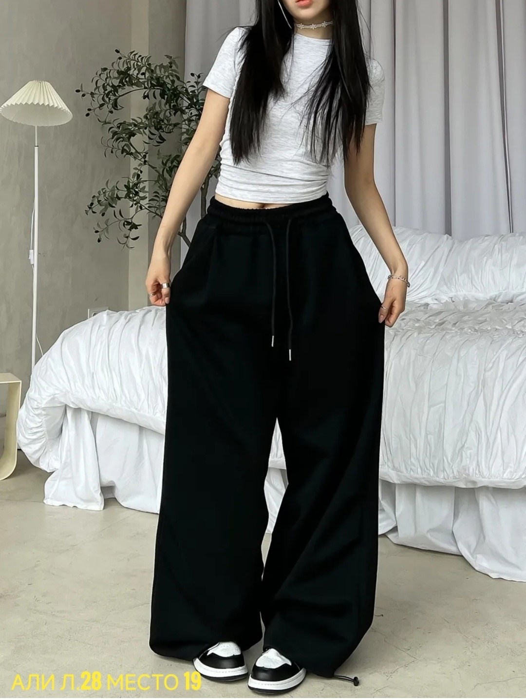 широкие спортивные штаны джоггеры bang wear цвет графит серый,широкие спортивные штаны джоггеры bang wear,брюки спортивные джоггеры bang wear цвет графит серый,женские мешковатые темно-серые спортивны