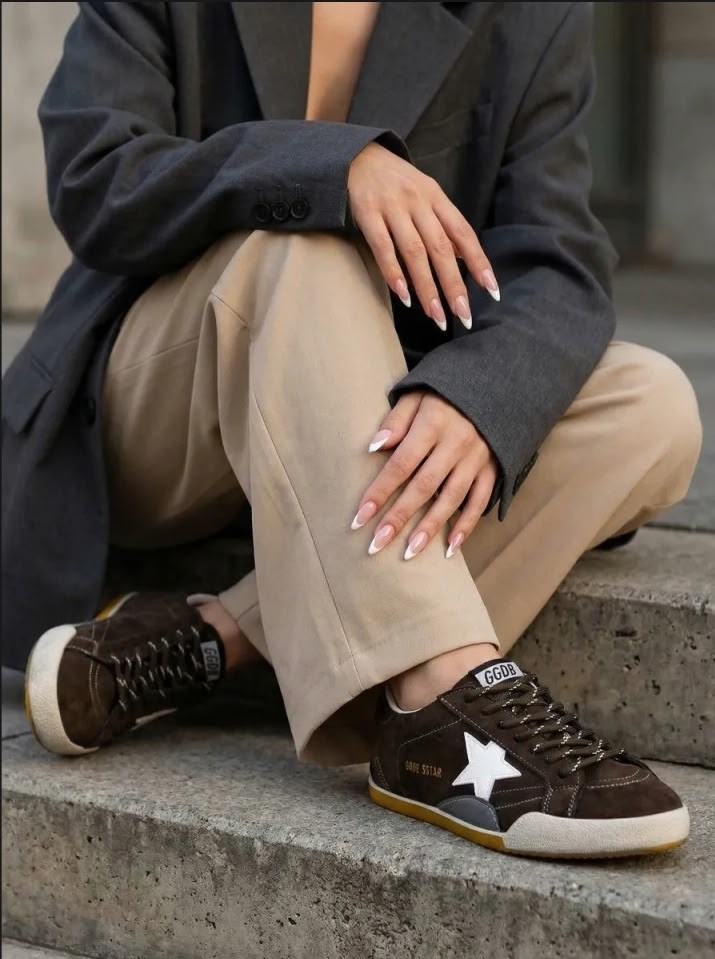 кеды golden goose,golden goose кеды superstar со вставками коричневый,кроссовки golden goose,женские кроссовки,golden goose sneakers