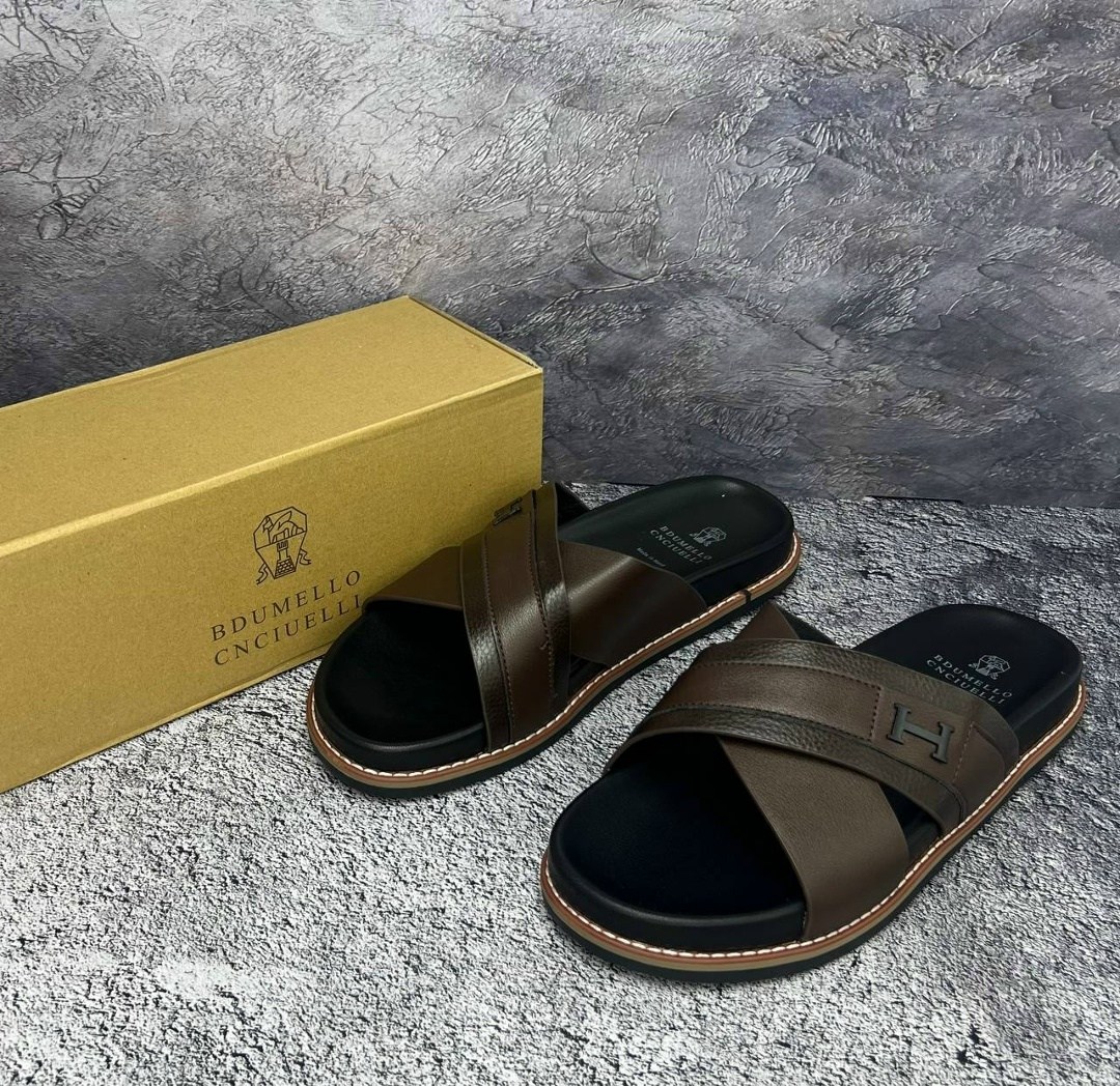 мужские шлепки эрмес,шлепанцы мужские,шлёпки гермес мужские,,шлепанцы мужские кожаные