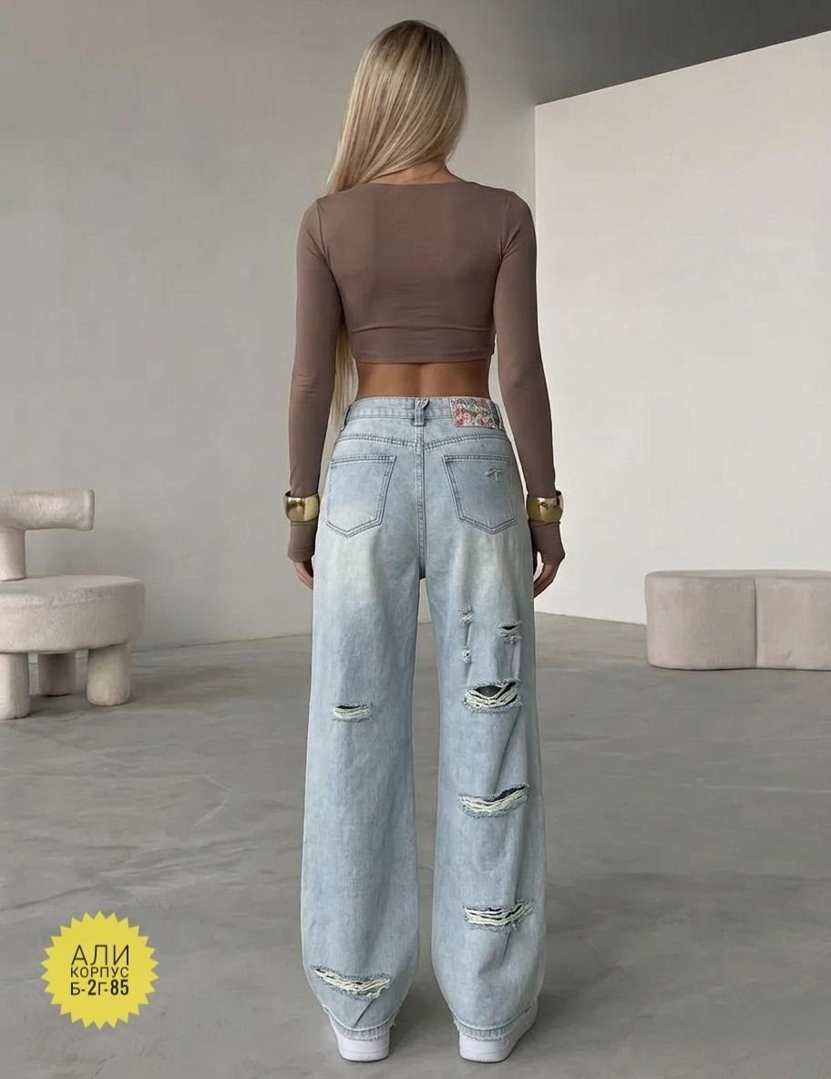 женские джинсы,джинсы широкие женские,джинсы широкие,джинсы рваные,модные джинсы