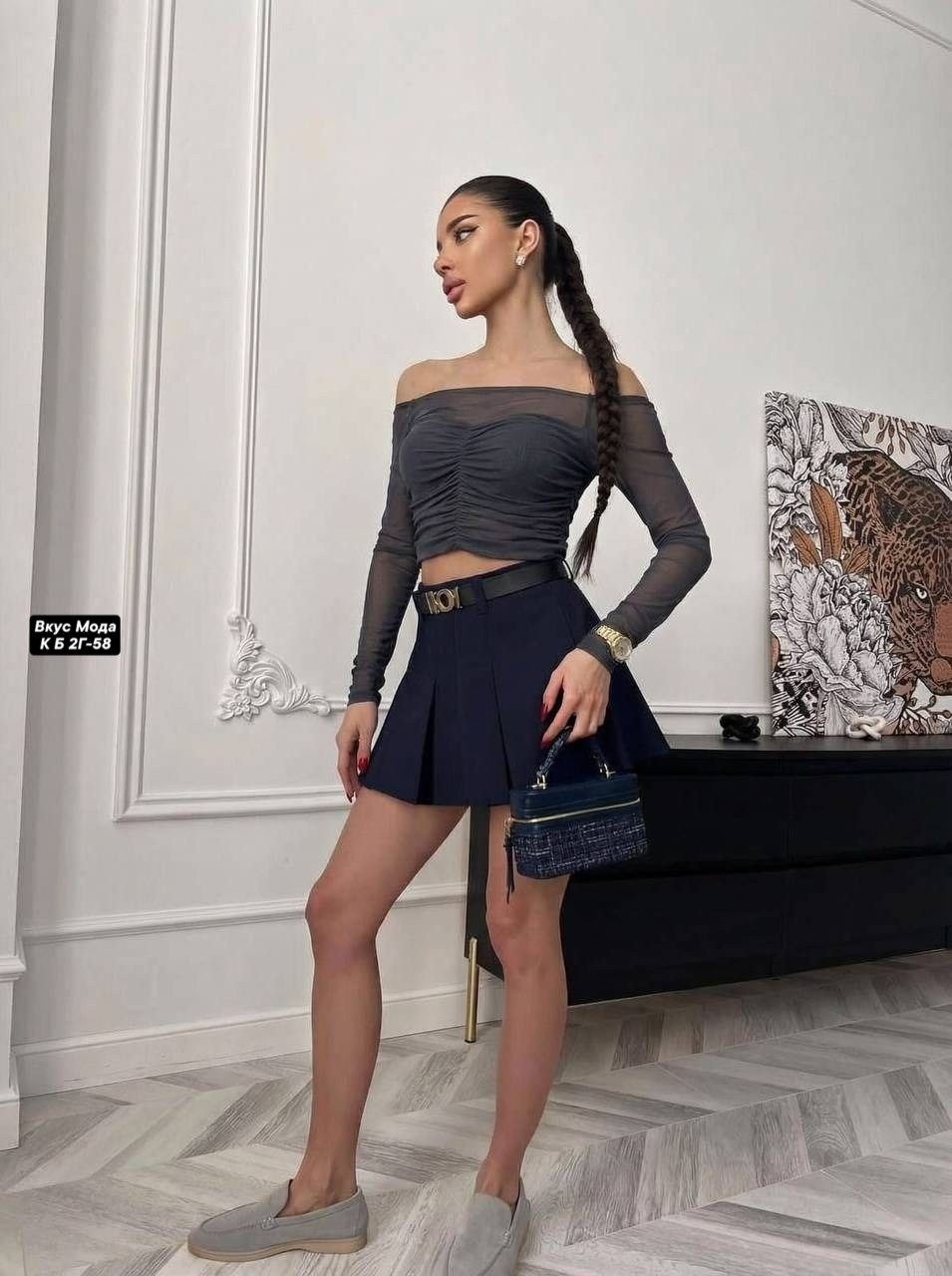 топик сетка,блуза,,лонгслив сетка укороченный с драпировкой и длинным рукавом waffira 221048225