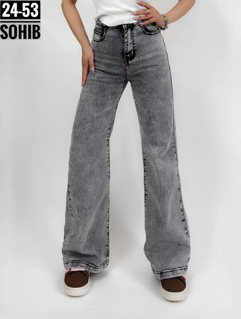 джинсы серые широкие,джинсы трубы женские,джинсы широкие,джинсы женские широкие палаццо с высокой посадкой скинни amanda dutti 227470422,джинсыженские широкие палаццо с высокой посадкой скинни amanda