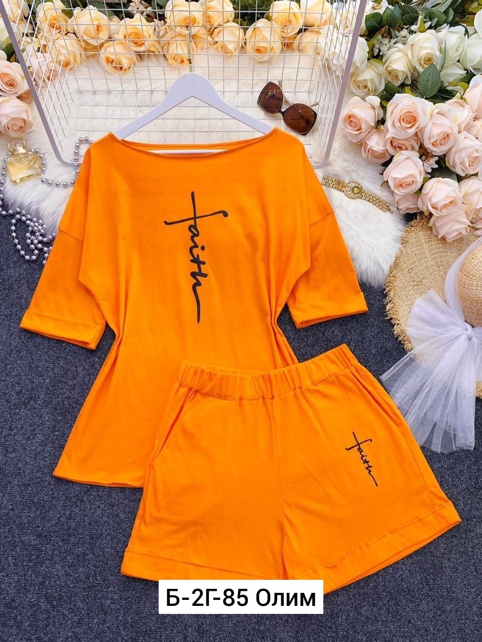 костюм женский с шортами,летний женский костюм,оранжевый костюм,костюм спортивные женские костюмы,женские костюмы