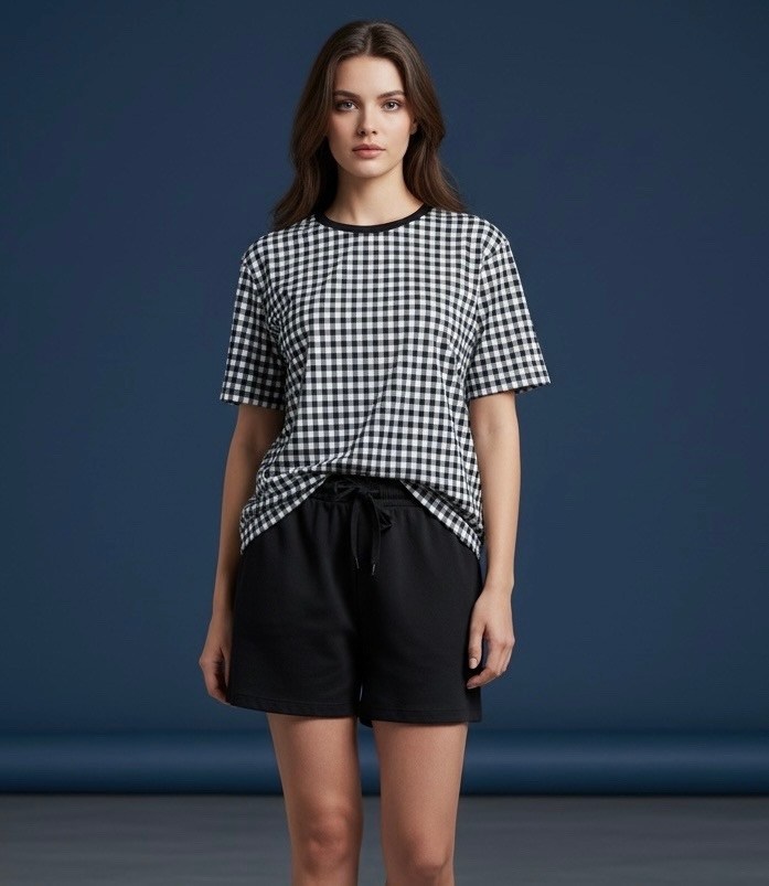 повседневные шорты,футболки женская,женские шорты,модели футболок,футболка в полоску