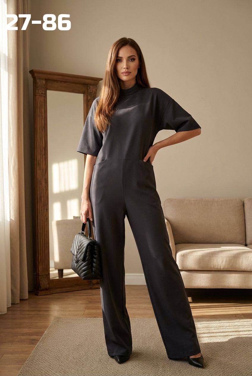 элегантный комбинезон,женский брючный комбинезон,брючный комбинезон,классический комбинезон,комбинезон молочный