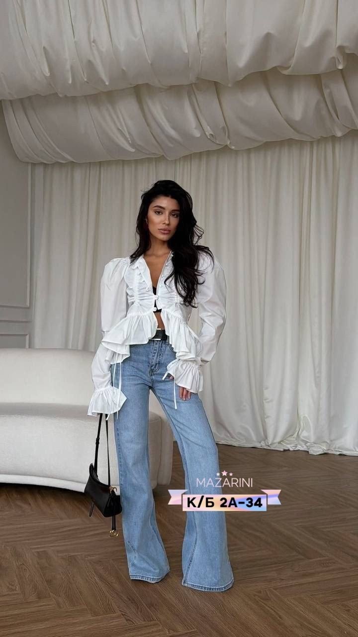 блузка с оборками,женская блузка,модная блузка,блуза женская,блузка с воланом