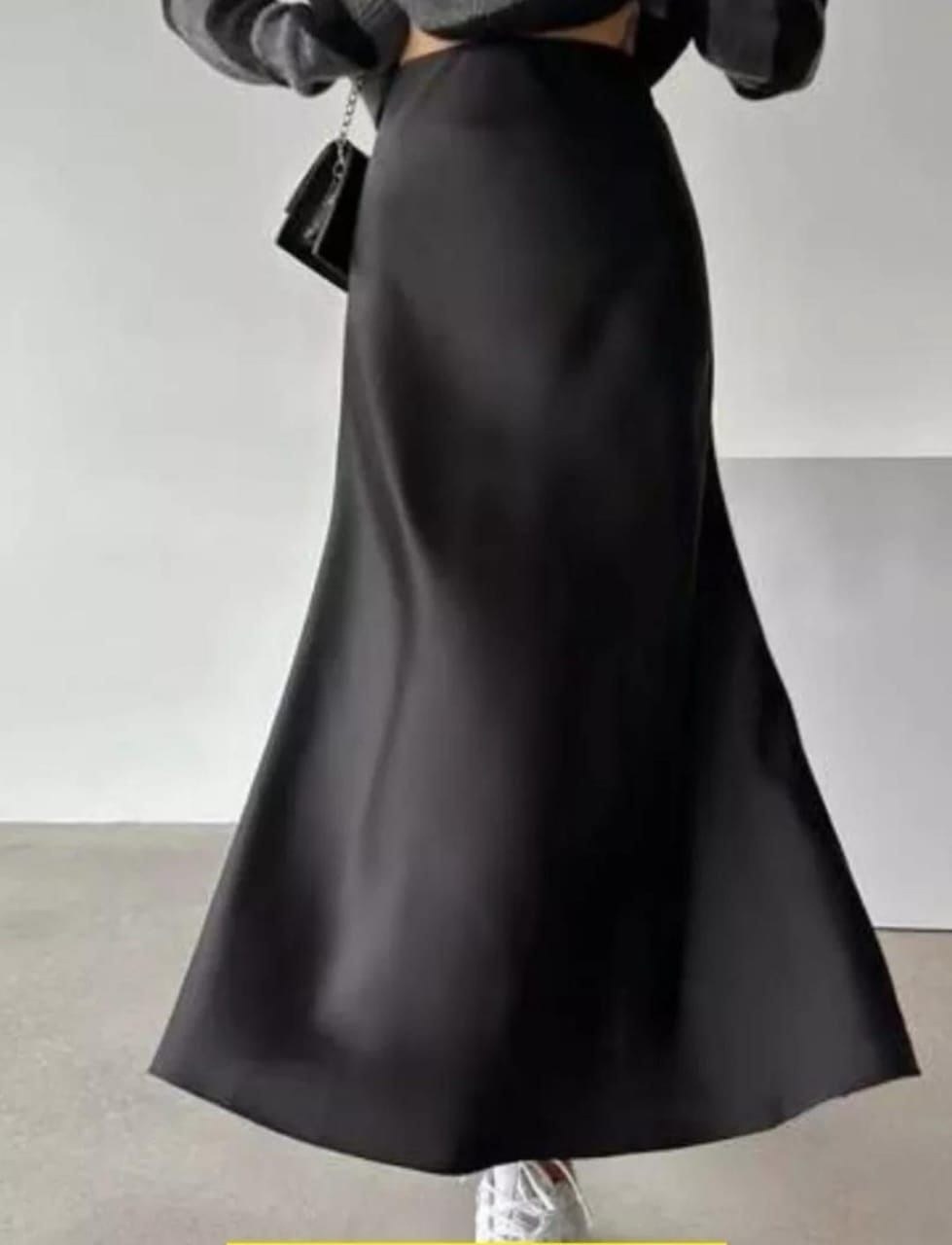 женская атласная юбка в пол,юбка-макси женская атласная с завышенной талией,женская юбка,юбка,юбка в пол